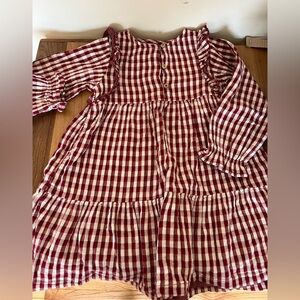 Beautiful red check Zara girls dress